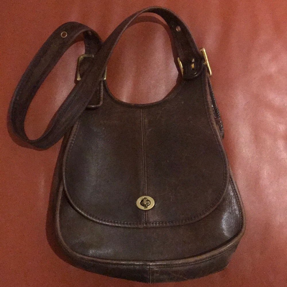 Vintage Coach Crossbody Leather Purse